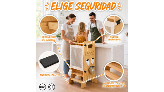 Torre de aprendizaje Montessori: beneficios, seguridad y consejos de uso