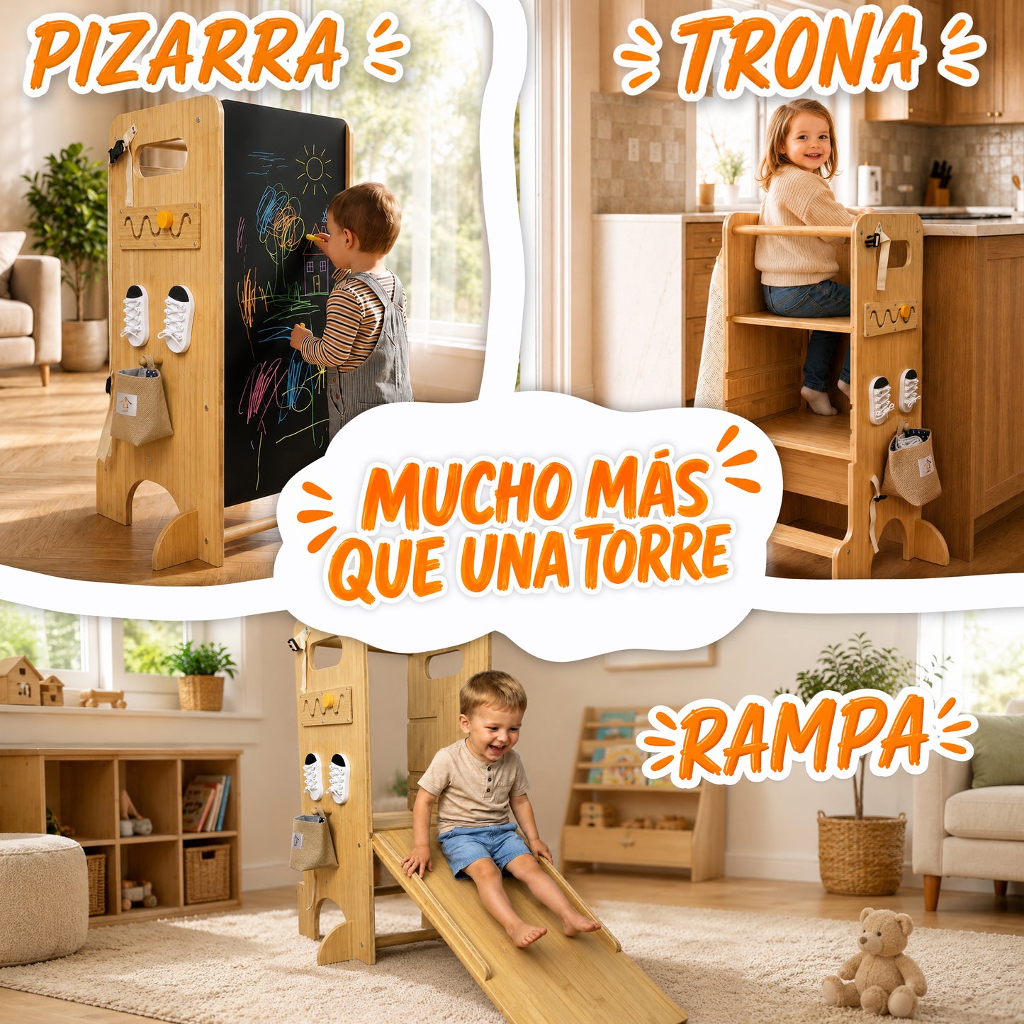 Torre de Aprendizaje Montessori 5 en 1