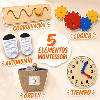 Tour d'apprentissage Montessori 5 en 1