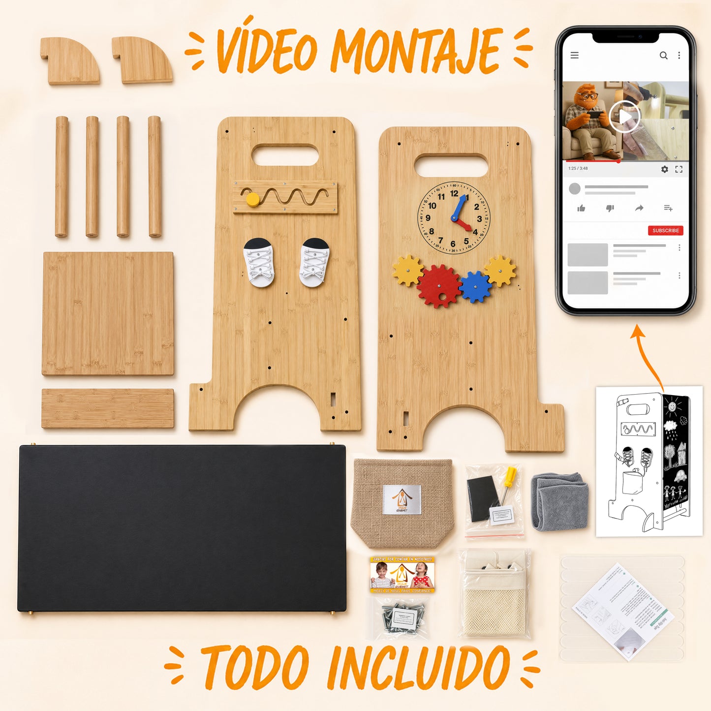 Torre de Aprendizaje Montessori 5 en 1