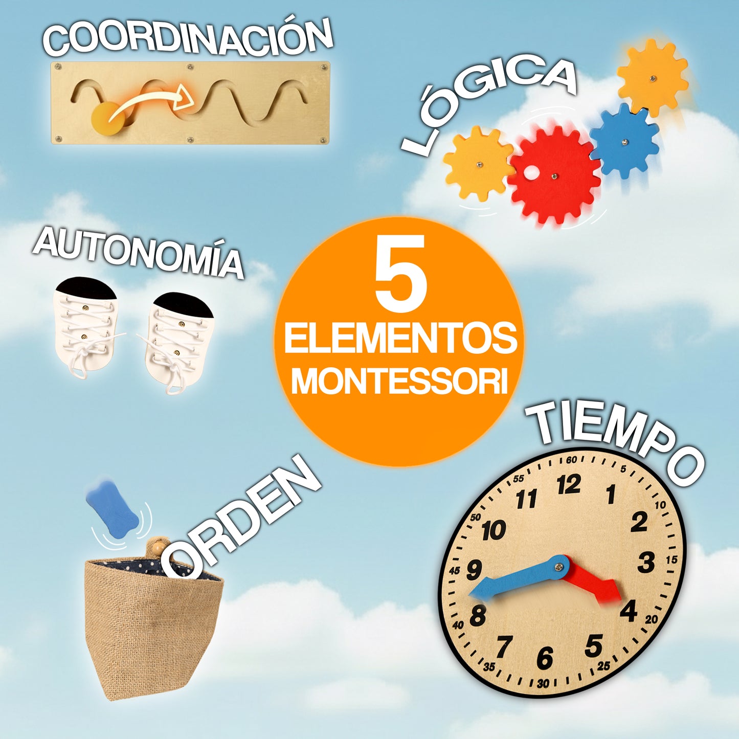 Torre de Aprendizaje Multifuncional 5 en 1